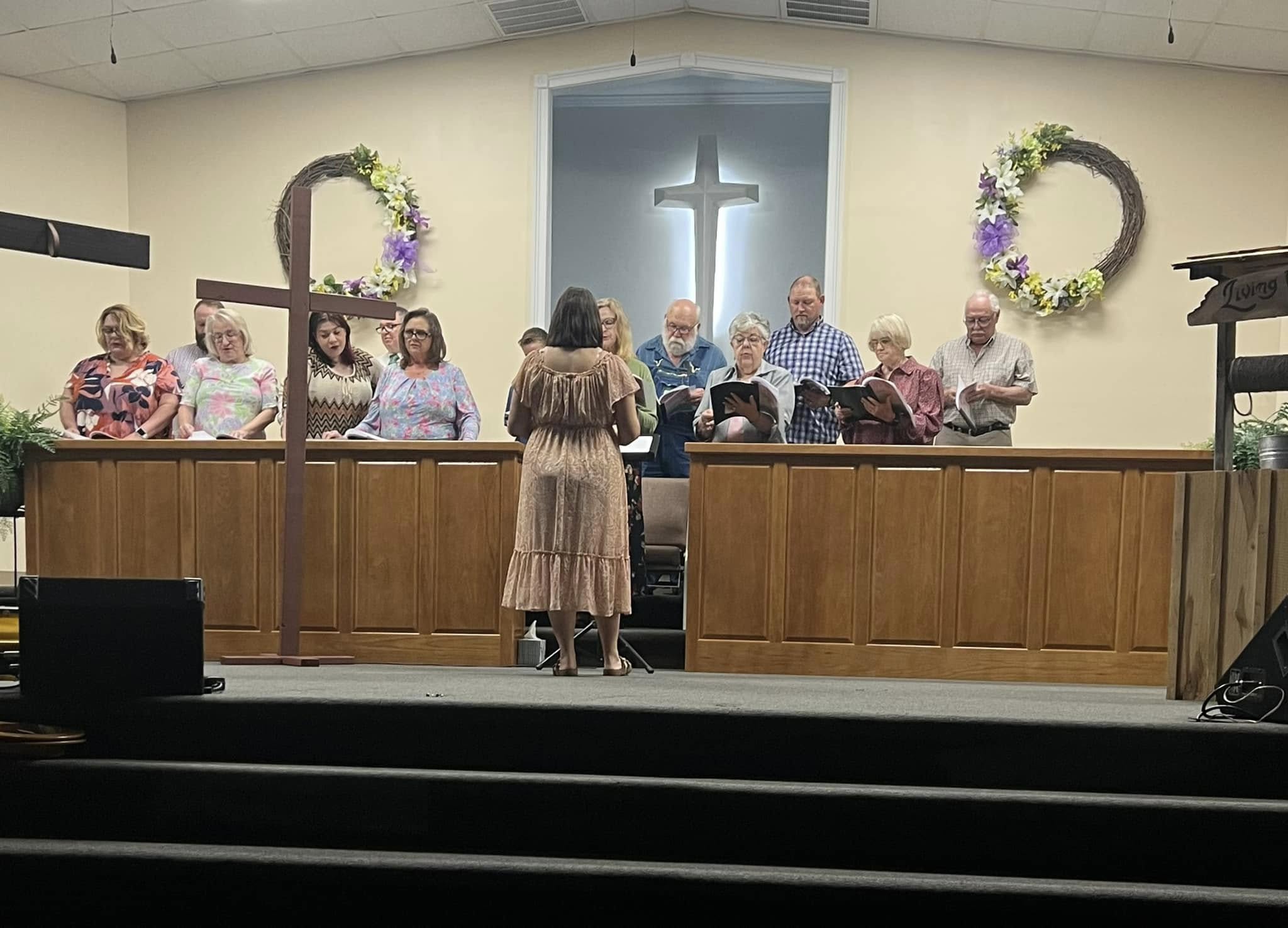 Choir and ministry team serving in a church gathering